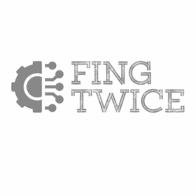 logo de fingtwice en blanco y negro